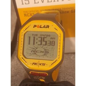 Polar RCX5 Tour de France GPS Cycling Computer Set Yellow- NM! Excellent!